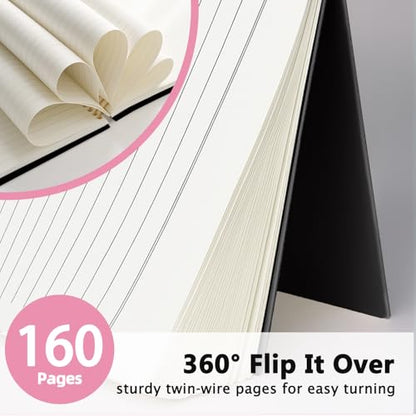 LIANGW Black and Pink Christian Notebook Journal Gifts for Women - color: Proverbs 31 - Black