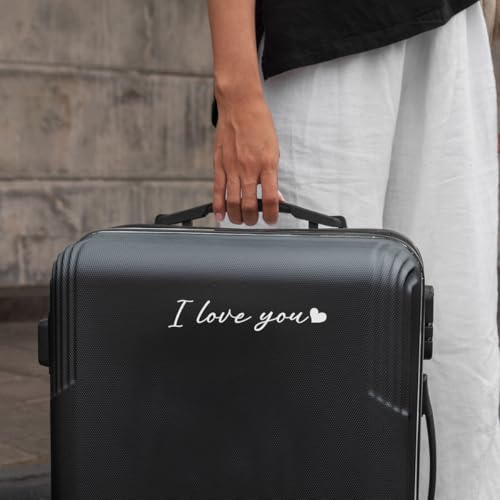 3 Pcs I Love You Sticker – Simple Heartfelt Message Vinyl Decal for Luggage, Laptop, Water Bottle, Gift for Couples, Friends, Loved Ones 4x1in - color: I Love You_w