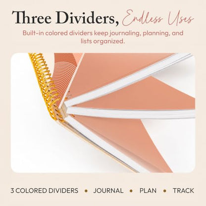 300-Page Hard Cover Notebook with Affirmations - B5 Spiral Bound - color: Good Things
