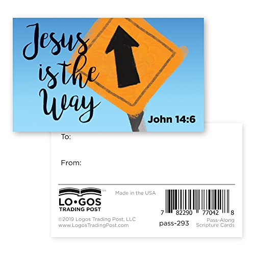 Logos Trading Post Jesus Is The Way Pass It On Scripture Cards, Pack of 25 - color: John 14:6