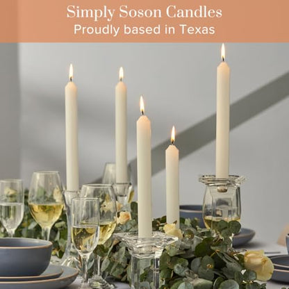 Simply Soson Ivory Household Candles 7 Inch, 45 Pack, Dripless - color: Ivory