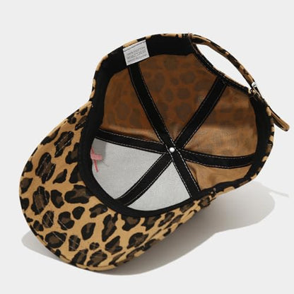 Quanhaigou Baseball Cap Dad Hat Adjustable Fashion Hats for Men Women Polo Trucker Unisex Style Headwear - color: Cross Leopard
