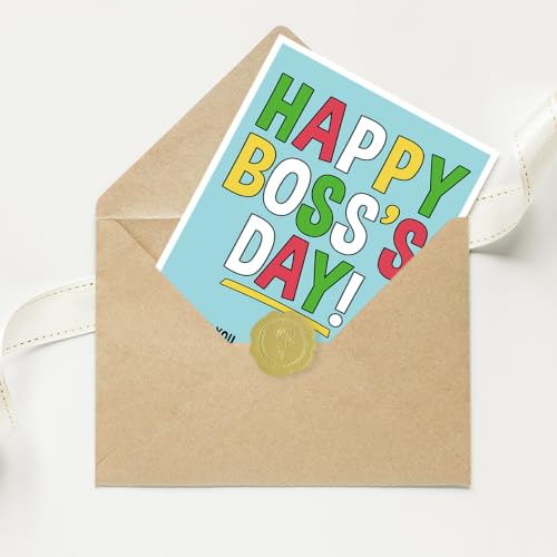 Boss's Day Card Gifts, Happy Boss Day Gifts for Women Men - color: BK-140