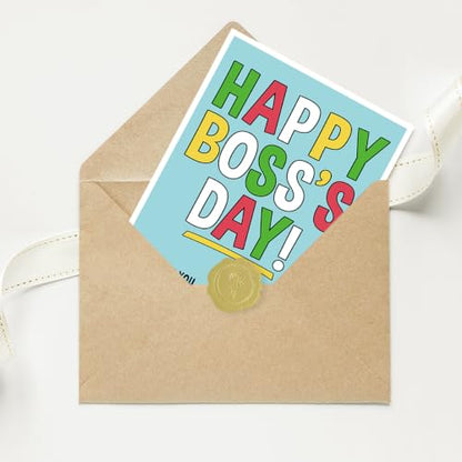 Boss's Day Card Gifts, Happy Boss Day Gifts for Women Men - color: BK-140