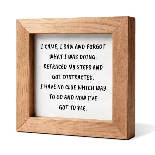 Forgot What I Was Doing Wooden Sign, Funny Senior Decor - color: I Saw And Forgot58