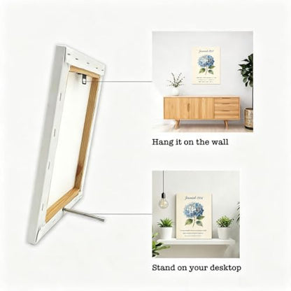BEASTZHENG Jeremiah Hydrangea Scripture Canvas Wall Art Faith Room Ornament - color: Jeremiah 29：11