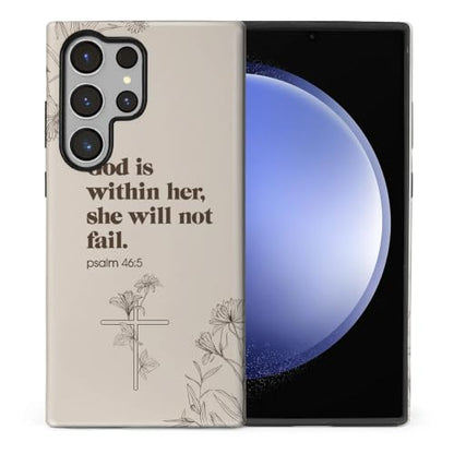 Compatible with Samsung Galaxy S24 Ultra Full Body Matte Case Hard Shell Shockproof Screen Lens Protection for Girl Boy Cute Pattern Christian Bible Verse Religious Scripture Jesus - color: Christian Bible Verse Religious Scripture Jesus, size: Samsung Ga