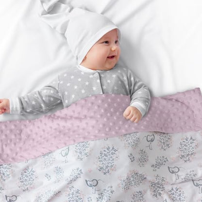 Fleece Baby Blankets for Girls & Boys, Infant Toddler Blanket - color: Pink Elephant