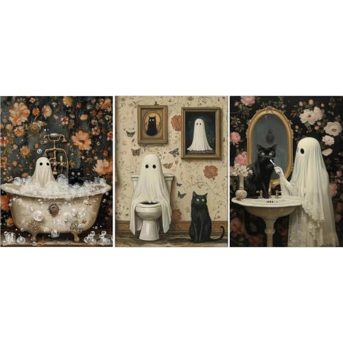 3Pack Ghost Diamond Art Kits for Adults, Diamond Painting Kits for Beginner - color: JOJO-DP87