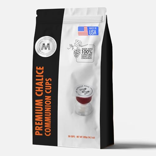 Miracle Meal Prefilled Chalice Communion Cup & Wafer Set, Travel Pack of 50 - size: Box of 50 Chalice