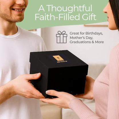 Bible Verse Jar – 90 Scripture & Affirmation Cards | Christian Gift, Christmas Gift, Fathers Day | Faith Jar for Women, Men, Mom, Dad, Friends | Daily Prayer, Encouragement & Inspiration