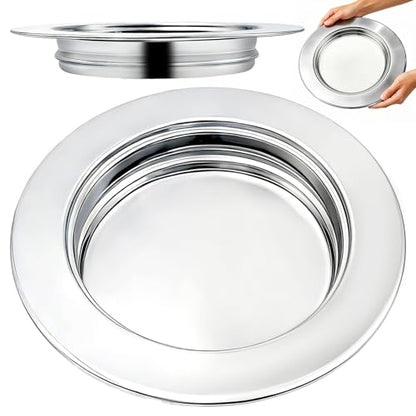 Communion Bread Tray for Churches, Round Stainless Steel Bread Plate for Wafers, Church Supplies Serving Tray for Communion and Altar Service, 1Pcs Silver Base Bread Tray - color: Silver