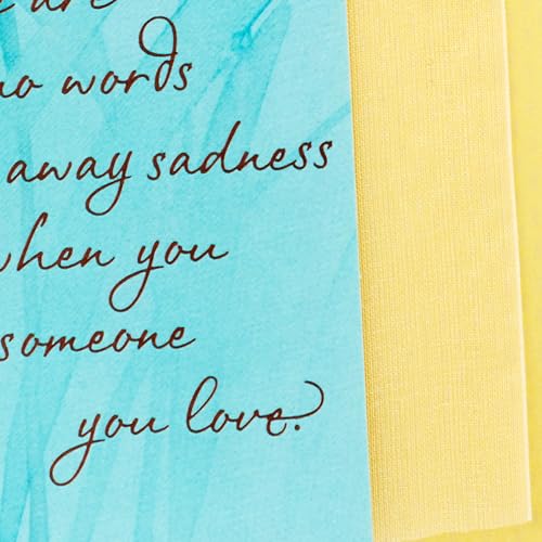Hallmark Sympathy Card (White Flowers, Strength and Comfort (Pack of 2) - size: 5 inches x 7.2 inches (Pack of 2), style: There Are No Words