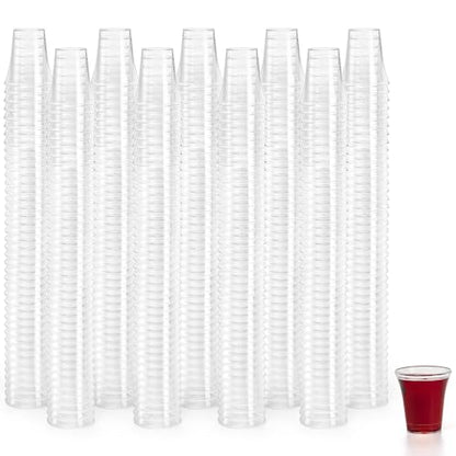 Bekith 1000 Pack Communion Cups, Plastic Disposable Cup Fits Standard Holy Communion Trays, 0.5 Ounce, Clear - size: 1000 Count (Pack of 1)
