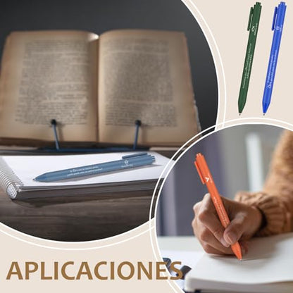 Supervitae 50 Pcs Spanish Bible Verse Pens Christian Pens Bulk, Dark Color - color: Dark Color