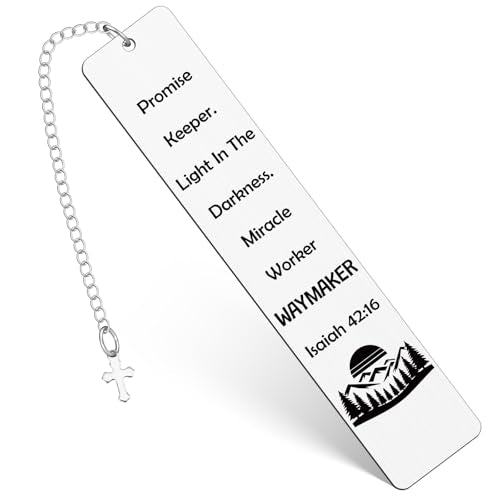 Bible Verses Book Markers Christian Gifts for Women Men Metal Christian Bookmarks for Book Lovers Bible Accessories Religious Confirmation Baptism Gifts for Girls Birthday First Communion Gift - color: Religious Fund 1