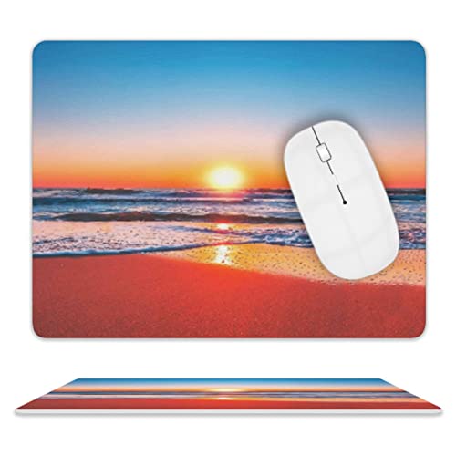 Sunrise Mouse Pad, Square Mousepad,Waterproof Mouse Mat Non-Slip Rubber Base MousePads for Office Home Laptop Travel, 9.5"x7.9"x0.12" Inch - color: S1005