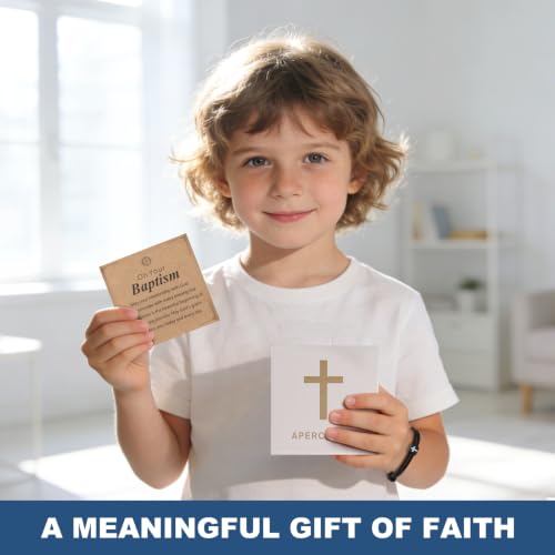 Cross Bracelet for Boys Baptism First Communion Confirmation - color: Black