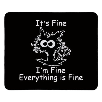 hold fizz Funny Black Cat Mouse Pad, Small Cute Cat Mouse Pads for Desk, Mouse Mat Square Non-Slip Rubber Base Gaming Mousepad for Desk Computer Laptop Office, 9.5x7.9 Inch - color: Black Cat