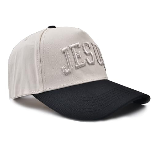 Christian Jesus Hats, Adjustable Denim Cotton Faith Blessed Baseball Cap for Men Women