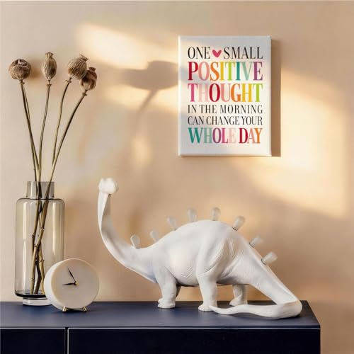 RTVJTERQ Positive Quote Canvas Wall Art, Thoughtful Uplifting Gift, One Small Positive Thought Print, 8x10 Inches Ready to Hang, Office Bedroom Home Decor - color: Quote 04