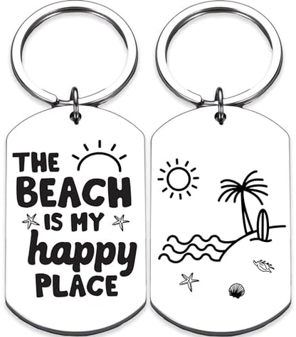 Rosa Vila Keychains For Women & Men, Gifts For Mom, Bonus Mom, Aunt, Sister, Dad, Grandma, Nurse, Teens, Coach, Teacher Pilot - style: Beach Keychain