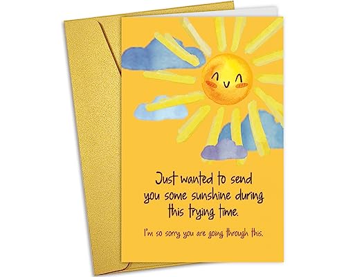 Cute Get Well Card for Men Women, Get Better Card for Him Her, Heartfelt Sympathy Cards, Funny Encouragement Recovery Cards