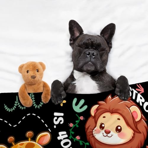 Animals Bible Blanket,Christian Gifts,God Says I Am Throw Blankets 60x80" - color: Bible-animals, size: 60"x80"