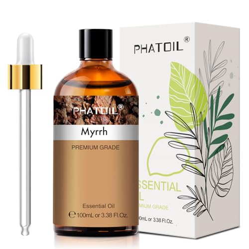 PHATOIL Myrrh Essential Oil for Diffuser Aromatherapy, Soap Candle Making - size: 3.38 Fl Oz (Pack of 1)