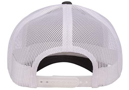 Yupoong Yp Classics Retro Trucker Cap - color: Charcoal/White, size: One Size, style: Single