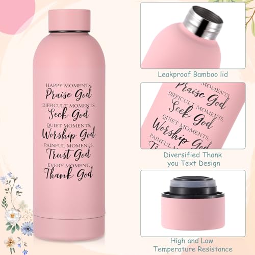Shinylin 7 Pcs Christian Gifts for Women, Psalm Bible Verse Set,Pink - color: Pink