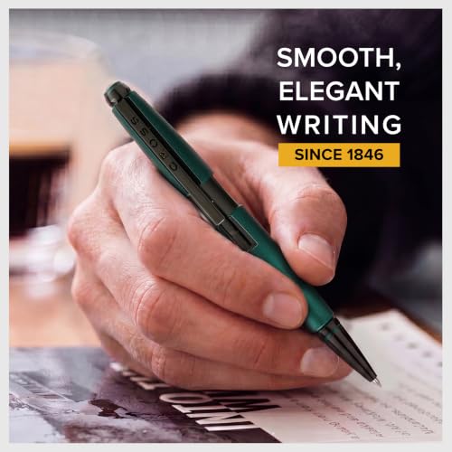 Cross Edge Gel Rollerball Pen, Medium Point, Black Ink, Multiple Colors - color: Matte Green