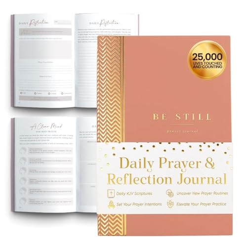 Daily Prayer Journal with Prompts | 90-Day Guided Devotional & Scripture Reflection | Bible Study and Spiritual Growth Tracker | Undated Faith Planner, 5.5x8" - Mauve Pink Chevron - color: Chevron Pink