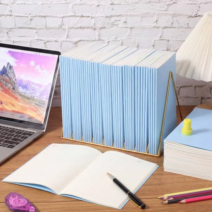 Handepo 100 Pack A5 Composition Notebooks Bulk 5"x8" Notebooks Blue - color: Blue, size: A5