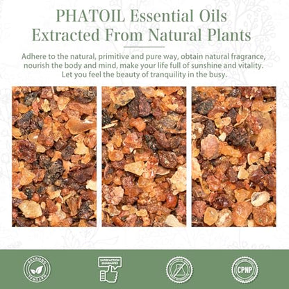 PHATOIL Myrrh Essential Oil for Diffuser, Soap Candle Making 1.01fl.oz - size: 1.01 Fl Oz (Pack of 1)