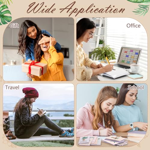 Mooliwe 24 Pcs Affirmation Notebooks Pens Bulk Gifts, Gratitude,Flower - style: Flower