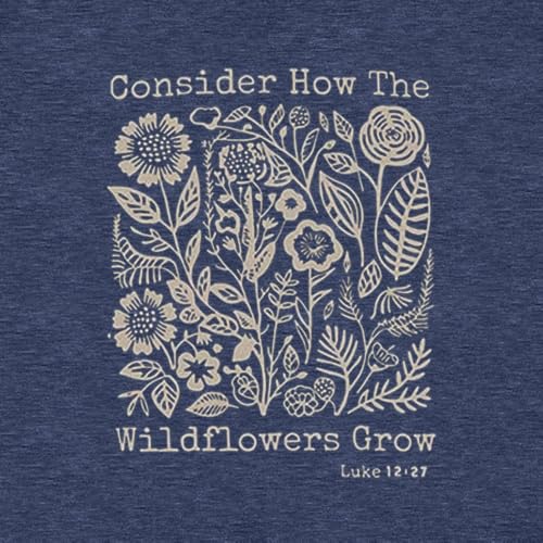 Christian Bible Verse T Shirts for Women - color: Blue3, size: Small