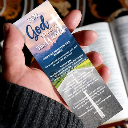 120 Pcs Christian Paper Bookmarks, Religious Gospel Tracts Card for Evangelism, Bible Verse Salvation Scripture Bookmarks Bulk for Women Man Church & Office Supplies Book Lovers Gift - color: Gospel