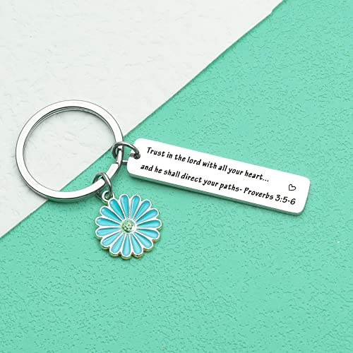 Christian Keychain For Women Bible Keychain Faith Based Gifts Biblical Gifts For Women Encouragement Jewelry