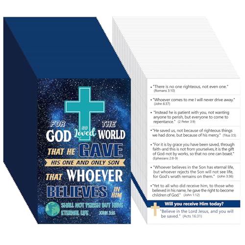 200 Pcs Gospel Tracts Salvation Cards KJV,God's Way of Salvation - style: God's Way Of Salvation