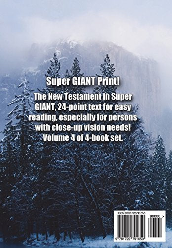 Super Giant Print New Testament, Volume IV, Galatians-Revelation, KJV: 24-Point Text