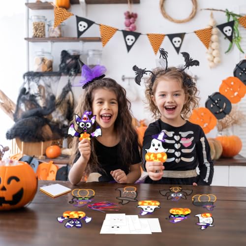 Fennoral 24 Pack Halloween Craft Kit for Kids Bulk - color: Halloween
