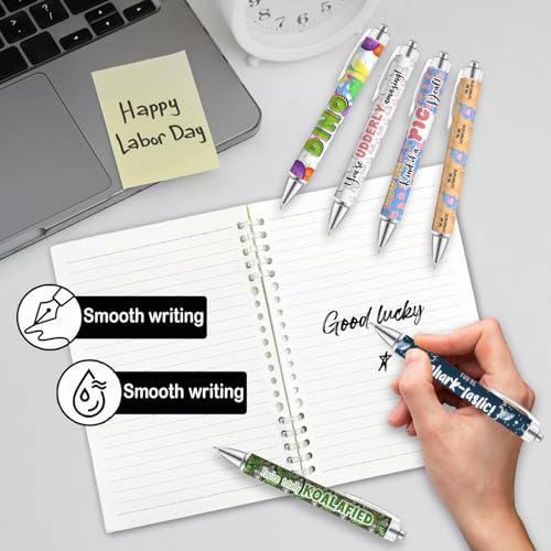 6PCS Animal Pun Ballpoint Pens - Cute and Fun Pens with Smooth Writing Quick-Dry Ink, Inspirational School Supplies and Office Decor, Gift for Students, Teachers and Colleague - style: Animal
