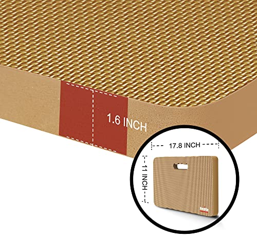 Comfy Extra Large Thick Waterproof Gardening Kneeling Pad Foam Kneeler Mat Garden Knee Pad Cushion for Gardening Planting Yard Work Prayer Yoga Mechanic Workout Baby Bath - color: Beige, size: 2 Pack