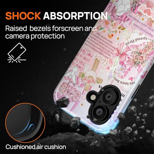 Magnetic Case for iPhone 16, Compatible with Magsafe PC Hard Shell & Silicone Inner Bumper Anti-Scratch Full-Body Cover Shockproof Slim Design Retro Newspaper Collage Religious Jesus - color: Retro Newspaper Collage Religious Jesus, size: iPhone 16