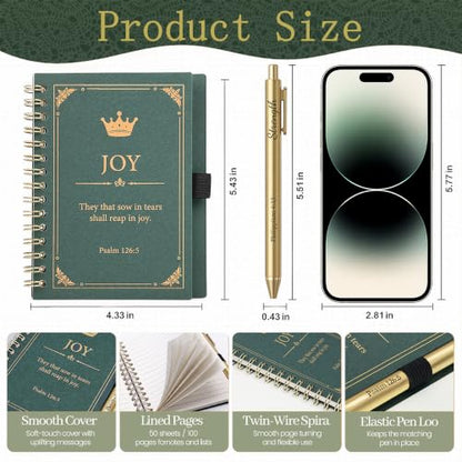 INSADA 10 Sets Christian Gifts, Prayer Journals with Pens for Church Groups