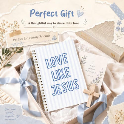 Bible Study Journal Notebook,Christian Prayer Journal for Women Men - color: LOVE LIKE JESUS