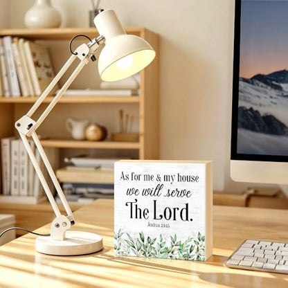 As for Me And My House We Will Serve The Lord Box Sign 5.9 * 5.9 - color: white020