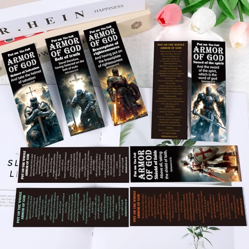 120 Pcs Full Armor of God Bookmarks Christian Bible Book Page Mark - color: Full Armor of God