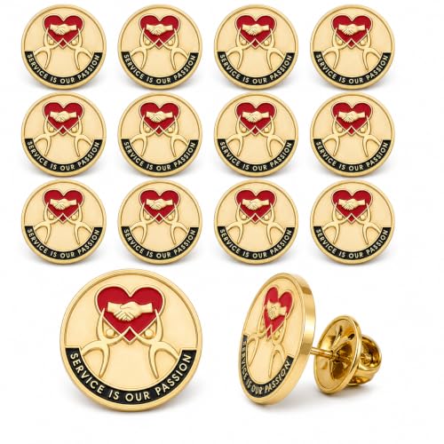 SHOP AWARDS AND GIFTS Service Recognition Lapel Pins - style: Recognition Awards, 12 Pack